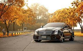 Hd Wallpaper Cadillac Cts V Trees Autumn Hd Cars Wallpaper Flare