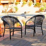 Choose amongst 5 overall categories when deciding: Black Wicker Outdoor Chair Set Of 2 Nh814612 Noble House Furniture