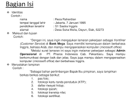 Contoh surat lamaran pekerjaan 3 (posisi: Surat Lamaran Pekerjaan Ppt Download