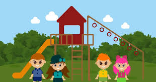 Semua siswa terlihat bersemangat bekerja karena sebentar lagi. Gambar Kartun Taman Sekolah Sd