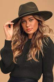Drop The Mic Olive Green Fedora Hat In 2021 Olive Green Hat Fedora Hat Womens Fedora