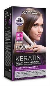 Kativa Xpress Kit Keratin Brazilian Straightening Alisado Brasileno