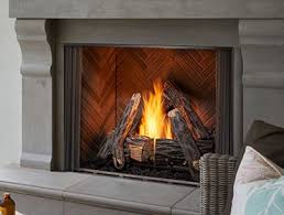 Inside the fireplace, a special stainless steel version of our popular harmony burner lights up with 50,000 btu of flame power. Courtyard Gas Fireplace Majestic Products
