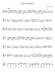 04:51 11,23 мб 320 кб/с. Sweet Dreams Marilyn Manson Sheet Music For Violin Solo Download And Print In Pdf Or Midi Free Sheet Music Musescore Com