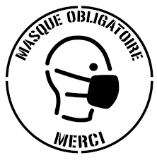 Les pictogrammes d'obligation sont essentiels à la sécurité de tous. Pochoir Masque Obligatoire Prevention Sanitaire Covid 19