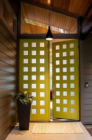 In order to mimic the fashions from the' 40s and '50s that are early, limit your color palette gray white or white. 6 Mid Century Modern Front Doors Home