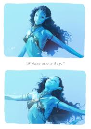 avatar: the way of water, james camerons avatar, commentary, english  commentary, highres, 1girl, alien, animal nose, armlet, bikini, bikini top  only, blue sclera, blue skin, breasts, closed eyes, colored sclera, colored  skin,