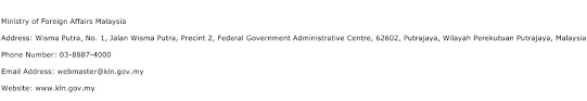 International and regional organisations based in mauritius. Ministry Of Foreign Affairs Malaysia Address Contact Number Of Ministry Of Foreign Affairs Malaysia
