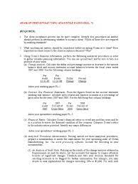 This list includes the most common and frequent interview questions and answers for finance jobs and, fp. Pertanyaan Audit Ocean Case Audit Risk