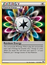 Rainbow rares tend to be the most expensive versions of gx, with regular art (ra), then full art (fa), then rainbow/hyper/secret rare (rr/hr/sr). Rainbow Energy Xy Tcg Card Database Pokemon Com