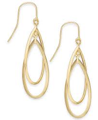 Check spelling or type a new query. Macy S Double Hoop Dangle Drop Earrings In 14k Gold Reviews Earrings Jewelry Watches Macy S