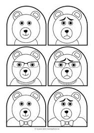Goldilocks And The 3 Bears Stick Puppet Templates Black And White Puppets Goldilocks And The Three Bears Black And White