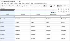 How To Create A Social Media Calendar A Template For