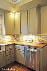 Grey Cabinets And Butcher Block Counters Butcher Block Countertops Kitchen Decor Grey Cabinets