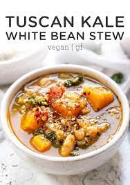 Tuscan Kale White Bean Stew Recipe One Pot Dinner Simply Quinoa Recipe Stew Recipes Vegetarian Recipes Healthy Soup Recipes