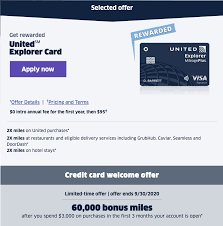 Receive a travel credit every year, enjoy airport lounge access, smartphone screen insurance and more. Updates Chase United Explorer 60 000 Miles Signup Bonus With 3 000 Spend Doctor Of Credit