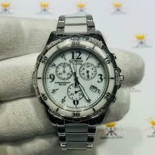 Also set sale alerts and shop exclusive offers only on shopstyle. Citizen Eco Drive Diamond Dial Ladies White Ceramic Stainless Steel Sport Watch 13205096273 Ebay