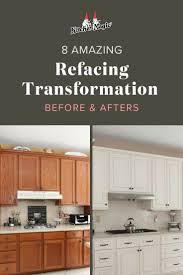 Amazing Kitchen Refacing Transformations With Before After Photos Refacing Kitchen Cabinets Cabinet Refacing Kitchen Cabinets