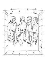 Fiery furnace coloring pages (day 3) | journey off the map. Shadrach Meshach And Abednego Lds Coloring Pages Bible Coloring Pages Bible Coloring