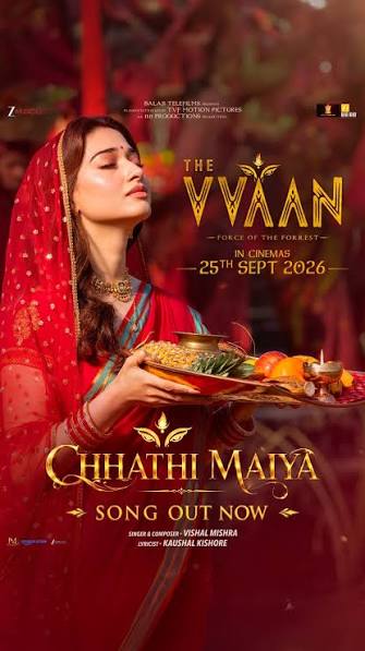 FIRST TIME EVER! ✨, Chhath Puja makes its BIG-SCREEN debut in Bollywood!, Tamannaah in a NEVER-SEEN-BEFORE avatar, celebrating faith, tradition & Bihar Pride. 🙏, #ChhathiMaiya Song Out Now..., ...
