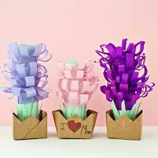How to make paper flowers step by step easy for kids. Paper Tissue Hyacinth Flower Pots Hello Wonderful