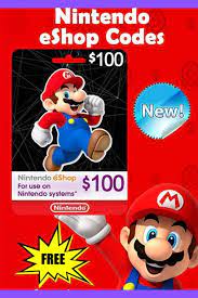 Not 100% sure but worth a try. Free 100 Eshop Gift Card Code Giveaway Promo Nintendo Switch Digital Online In 2021 Free Eshop Codes Nintendo Eshop Gift Card Generator