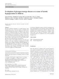 Glucagon medication treats severe hypoglycemia in people with type 1 diabetes. Pdf Evaluation Of Glycogen Storage Disease As A Cause Of Ketotic Hypoglycemia In Children