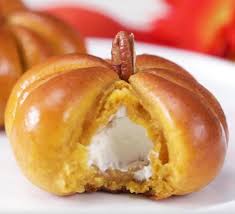 Cream Cheese Stuffed Pumpkin Dinner Rolls Recipe Pumpkin Recipes Dinner Rolls Dinner Rolls Recipe