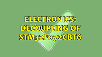 Electronics: Decoupling of STM32F072CBT6 (2 Solutions!!)