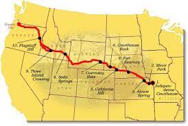 Map Image Of Suggested Sites To Visit On The Oregon National Historic Trail Oregon Trail Oregon Trail History Oregon Trail Pioneers
