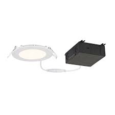 Led recessed lighting produces the same light output as their standard counterparts while reducing energy consumption and increasing savings. 4 Inch Shallow Canless Led Recessed Light 2700k 650lm Ic And Airtight 10941 27 05 Destination Lighting