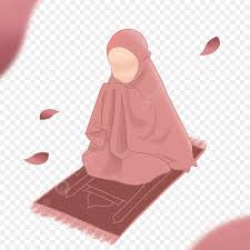 فتاة مسلمة لطيف تصلي على صباح العيد, عيد, عيد مبارك, صباح العيد PNG وملف  PSD للتحميل مجانا