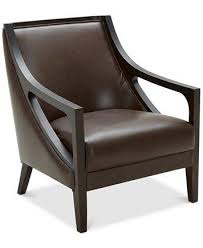 Tianah Leather Accent Chair Created For Macy S Macys Com Leather Accent Chair Leather Chair With Ottoman Furniture