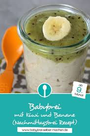 Nachmittagsbrei Mit Kiwi Und Banane Babybrei Rezept Babybrei Rezepte Babybrei Nachmittagsbrei