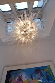 Clear Murano Chandelier Ceiling Lights Hand Blown Glass Chandelier Lighting Unique Crystal Chandeliers For Living Room Bathroom Wholesale Chandeliers Led Chandeliers From Artglass228 702 82 Dhgate Com