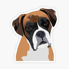 Boxer Dog Stickers Redbubble