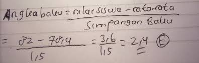 Nilai 09.suatu kelas terdiri dari 40 siswa, 25 siswa gemar matema tika, 21 siswa gemar ipa dan 9 siswa gemar matematika dan ipa. Rata Rata Ulangan Matematika Di Suatu Kelas Adalah 78 4 Sedangkan Simpangan Standarnya 1 5 Jika Brainly Co Id
