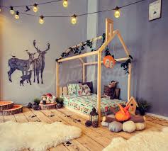 Toddler House Bed Montessori Floor Bed Teepee Bed Kid Bed Etsy Toddler House Bed Kid Beds Kids Interior Room