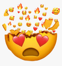 A visual form of the expression mind blown, it may represent such emotions as shock, awe, amazement, and disbelief. Emoji Heart Explosion Emojis Ios 12 Png Transparent Png Kindpng