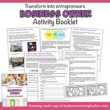 Business Owner Activity Booklet Leader Connecting Leaders Booklet Business Books Business Template