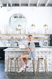 Dining Kitchen Makeover Inspiration With Amazon Home White Kitchen Island Kitchen Makeover Kitchen Chairs