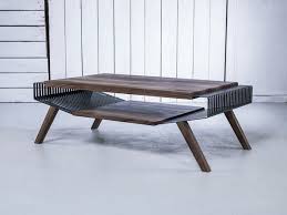 Dual tone finish gives it warmth and blends beautifully in modern homes. Solid Wood Coffee Table With Storage Space Polyline No 2 Large By Hookl Und Stool Design Aleksandar Ugresic
