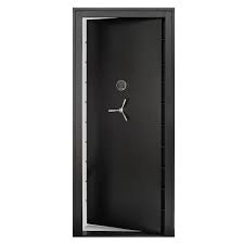 Snapsafe 36 In W X 80 In H Vault Room Safe Door Black Safe Door Safe Room Doors Safe Room