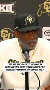 Deion Sanders didn't shy away from saying @cubuffsfootball “got their butts  kicked tonight”, losing 53-7 to Utah.