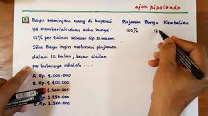 Cara Mudah Contoh Soal Cpns Tiu Bunga Tabungan Aritmatika Sosial 2018 Youtube