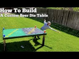 Use a clear coat finish (not epoxy) to keep the bounce integrity 17 Homemade Beer Die Table Ideas You Can Diy Easily