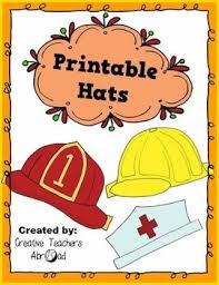 Hats Hats Hats Printable Activity 5 Pack Community Helpers Preschool Printable Activities Math Activities Preschool