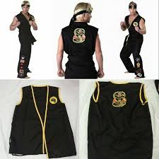 Details can make or break a replica costume and this one gets all of the elements just right. Cobra Kai The Karate Kid Saga Halloween Cosplay Costumes Taekwondo Party Set Shopee Singapore
