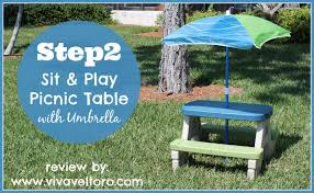 Step2 Sit Play Picnic Table With Umbrella Picnic Table With Umbrella Picnic Table Picnic