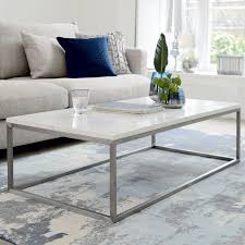 A slice of marble helps create the top on this gorgeous. Cadre Marble Rectangular Coffee Table White Dwell 449 In 2020 Coffee Table Coffee Table White Rectangular Coffee Table